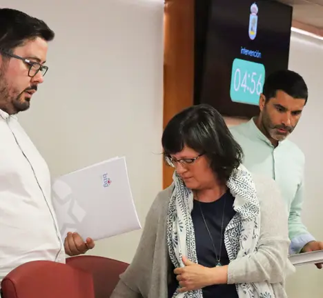 Xabier P. Igrexas, Ana Mart&iacute;nez e Filipe Abalde abandonan o Pleno