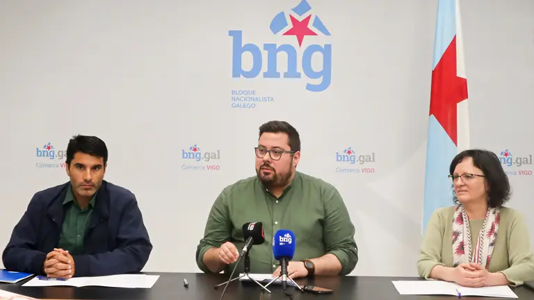 Filipe Abalde, Xabier P. Igrexas e Ana Mart&iacute;nez