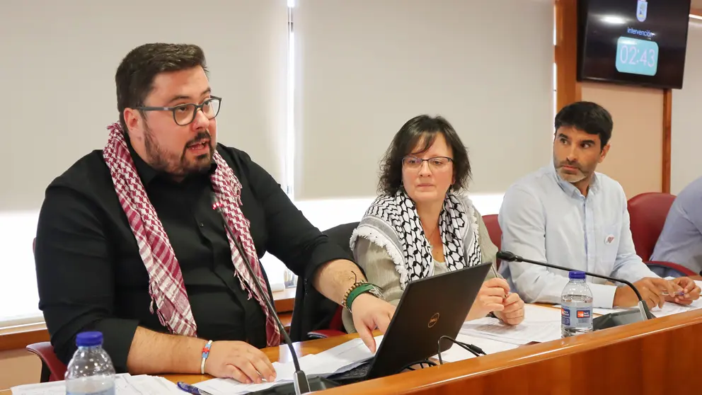 Xabier P Igrexas, Ana Mart&iacute;nez e FIlipe Abalde no Pleno de Vigo